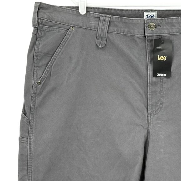 Lee Workwear Men's Painters Grey Pocket Tool Heavy Duty Carpenter Shorts 46 NWT - Picture 3 of 11